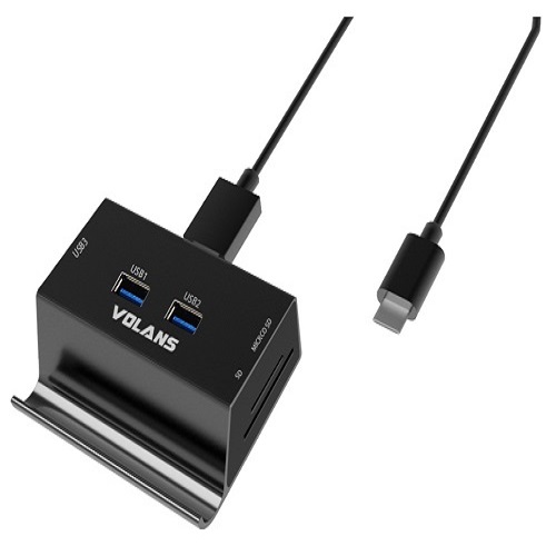 Volans USB Hub ALUMUSBCUSB3.0HUB3PCARDREADER EDs PCs Toombul